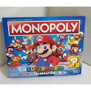 Hasbro MONOPOLY Super Mario Celebration Edition Board Game Brand New Classic